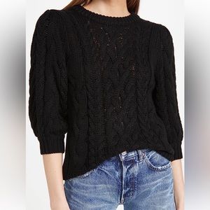 Black Cable Knit Sweater
